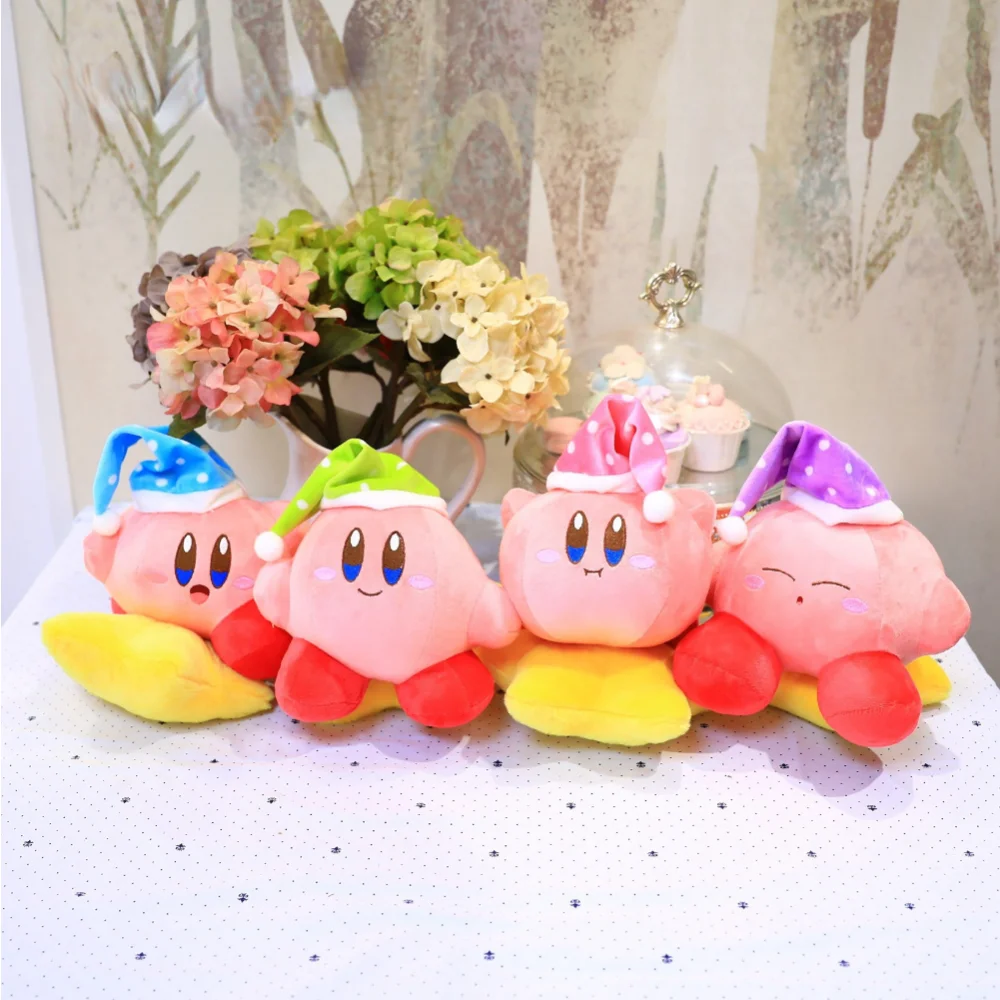

Kirby Anime Figures Stuffed Plush Dolls Toys Cartoon Games Kirby Plush Dolls Model Decoration Ornaments Toys Kids Birthday Gifts