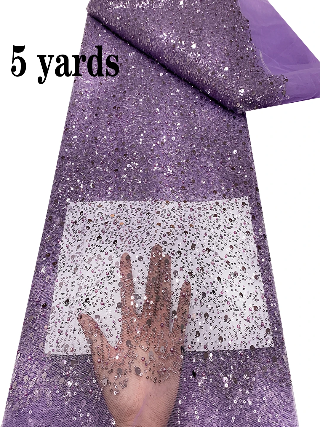 Элегантная французская кружевная ткань с блестками для роскошных фотоплатьев 2023