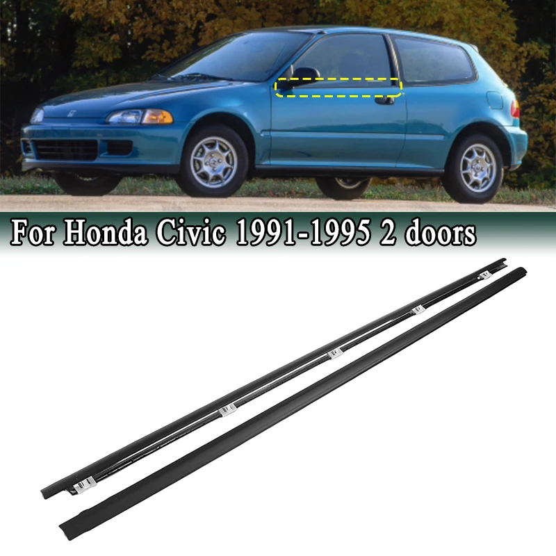 

2 шт. уплотнительный ремень для окон для HONDA Civic 1991-1995 72410‐SR3‐003 водонепроницаемые уплотнительные накладки для окон и окон дверей