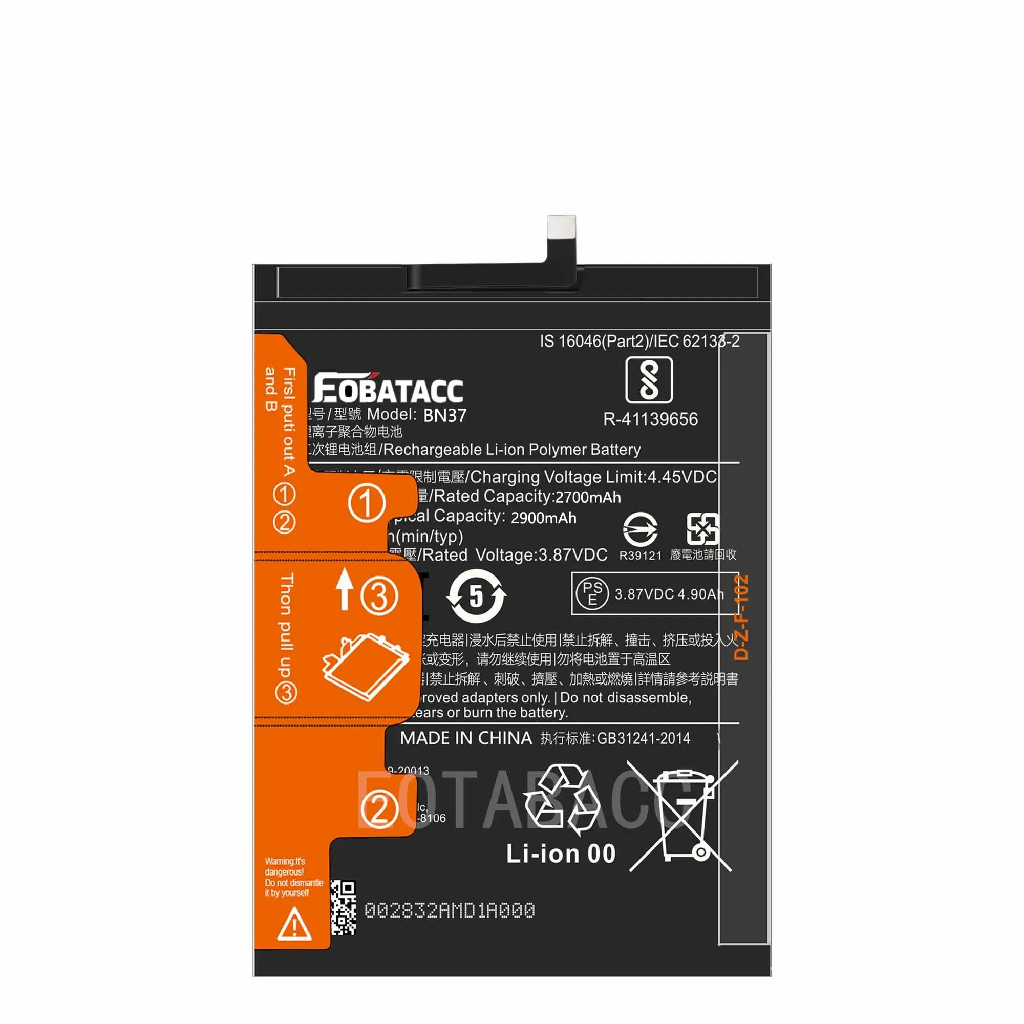 EOTABACC 100% Новый оригинальный аккумулятор BN37 для XIAOMI REDMi 6/6A + Инструменты