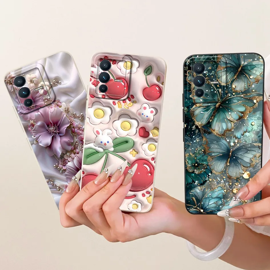 Фото Чехол для телефона Vivo V23 V23Pro 5G, роскошный, с росписью, из мягкого силикона, с защитой для камеры, для Vivo V23 Pro S12 Pro VivoV23 5G №2