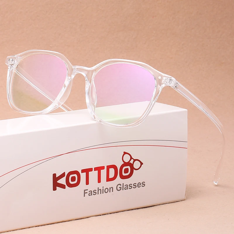 

Transparent Computer Eyelasses Frame Women Men Anti Blue Light Round Eyewear Blocking Glasses Optical Spectacle Eyeglasses