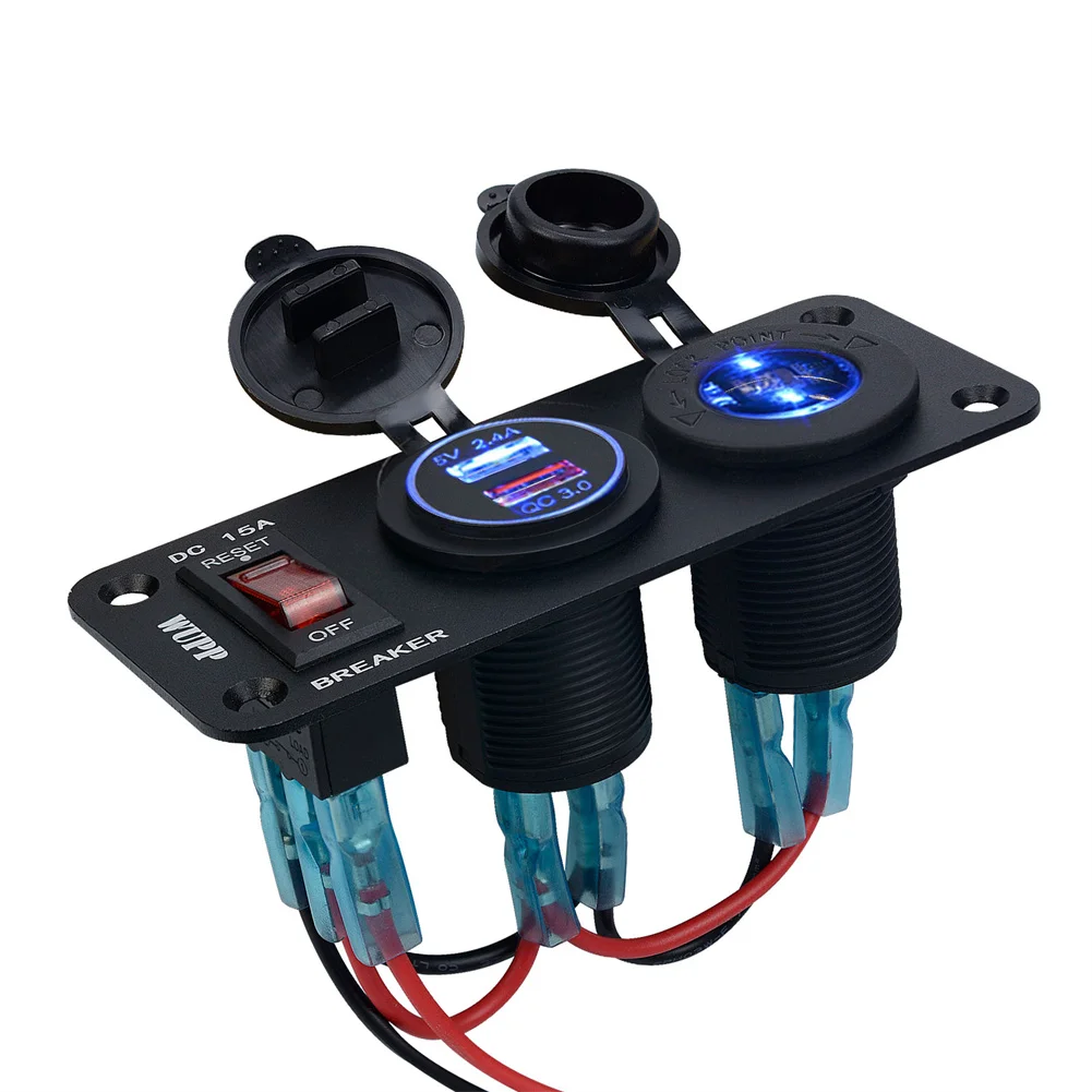 Автомобильная центральная консоль с двумя Usb-портами 4 шт. зарядное устройство