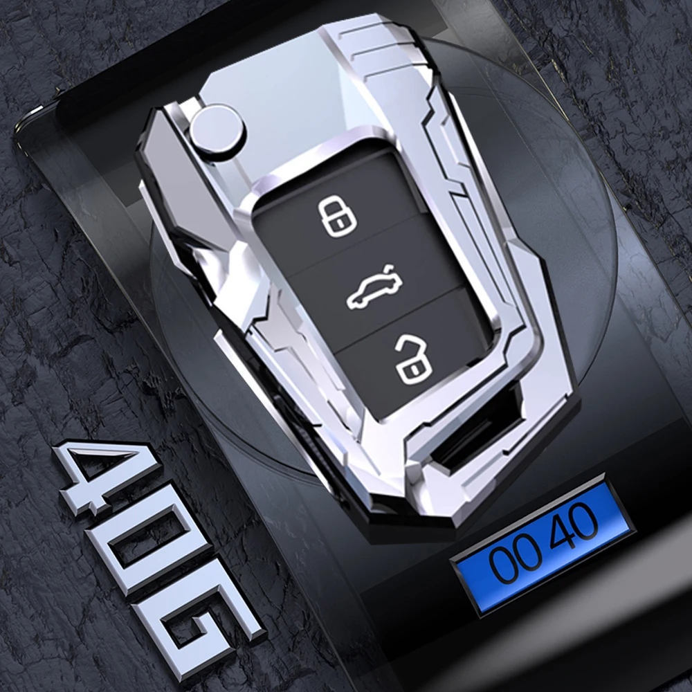 

Metal Car Key Fob Case Cover Fit for Golf 7,Mk7,Polo,Jetta 4,Touran,T-Roc,Tiguan,Seat Leon 3,Ibiza 4,Ateca