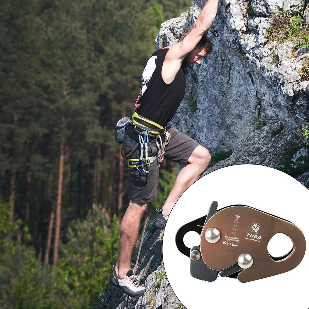 

Climbing Rope Grab Device Rappel Devices Anti-falling Lock Equipment