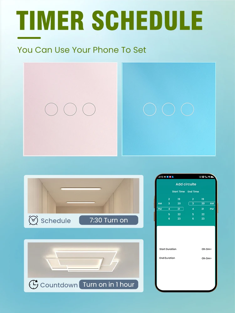 Умный переключатель LOGEN Tuya Wi-Fi розетка розового и синего цветов европейский