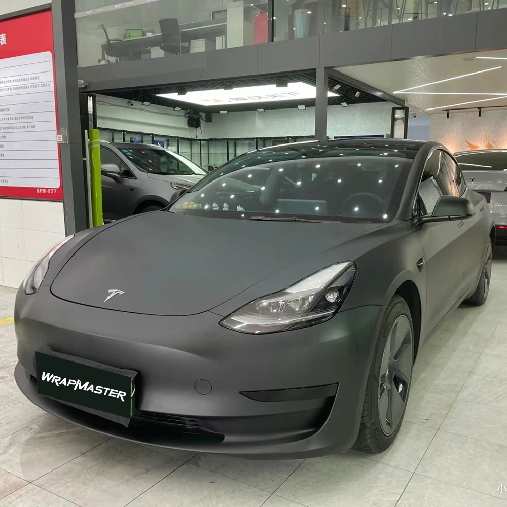 ПЭТ-лайнер Шлифовальная черная защитная пленка Ультраматовая автомобильная