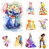 disney diamond painting new arrival 5d diy cartoon mickey mouse cross stitch set inlaid embroidered diamond gift home decoration