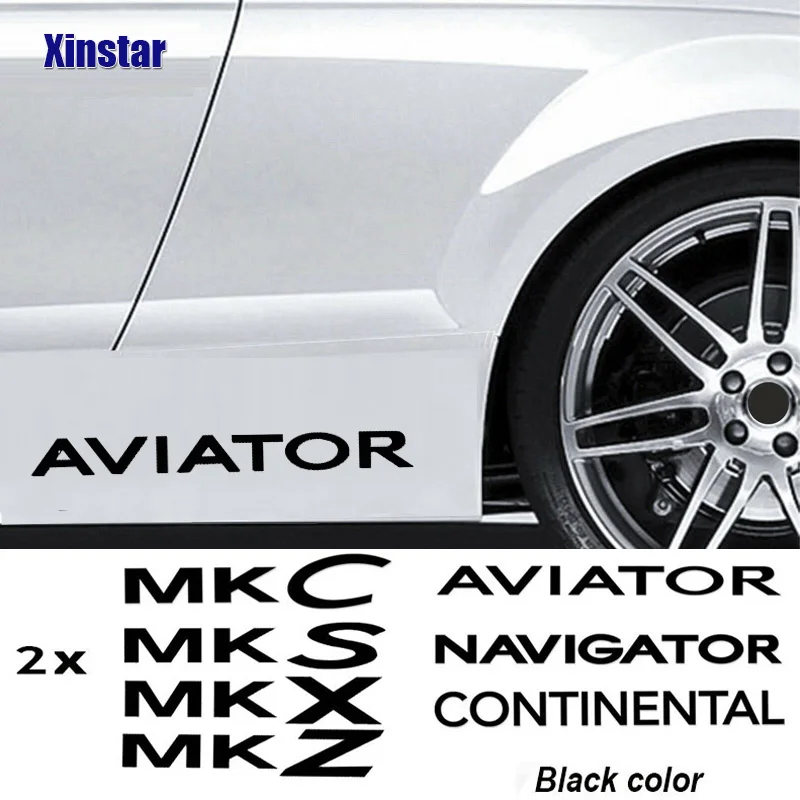 

Наклейки для кузова автомобиля Lincoln AVIATOR CONTINENTAL NAVIGATOR MKC MKS MKT MKX MKZ, 2 шт., автомобильные аксессуары