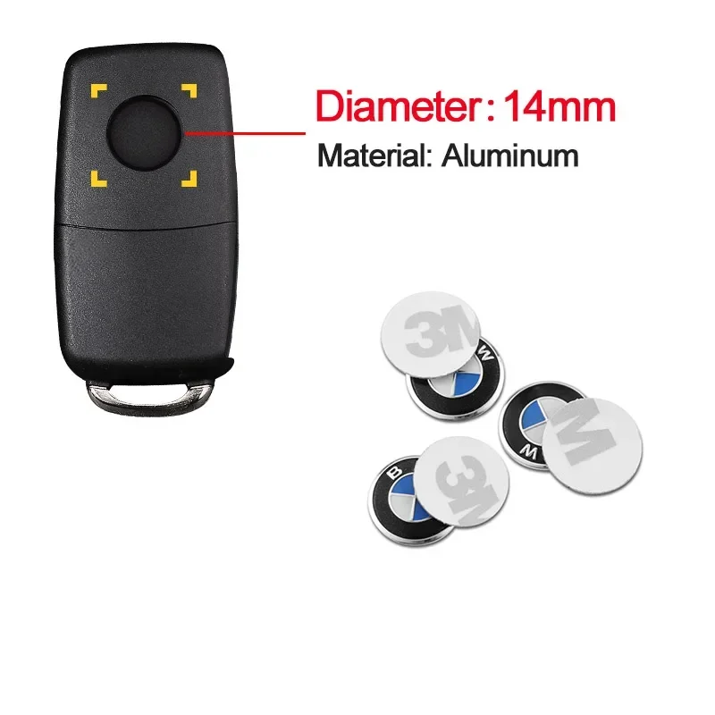 11/14 мм автомобильный пульт дистанционного управления эмблема значок радиокнопка