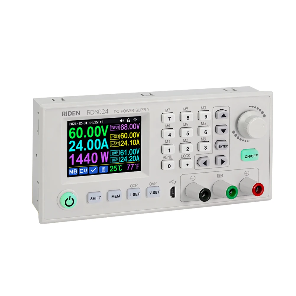 

RD6024 RD6024W 60 в 24A USB Wi-Fi DC Регулируемое понижающее напряжение настольное зарядное устройство понижающее напряжение преобразователь и 1000 Вт AC DC ...