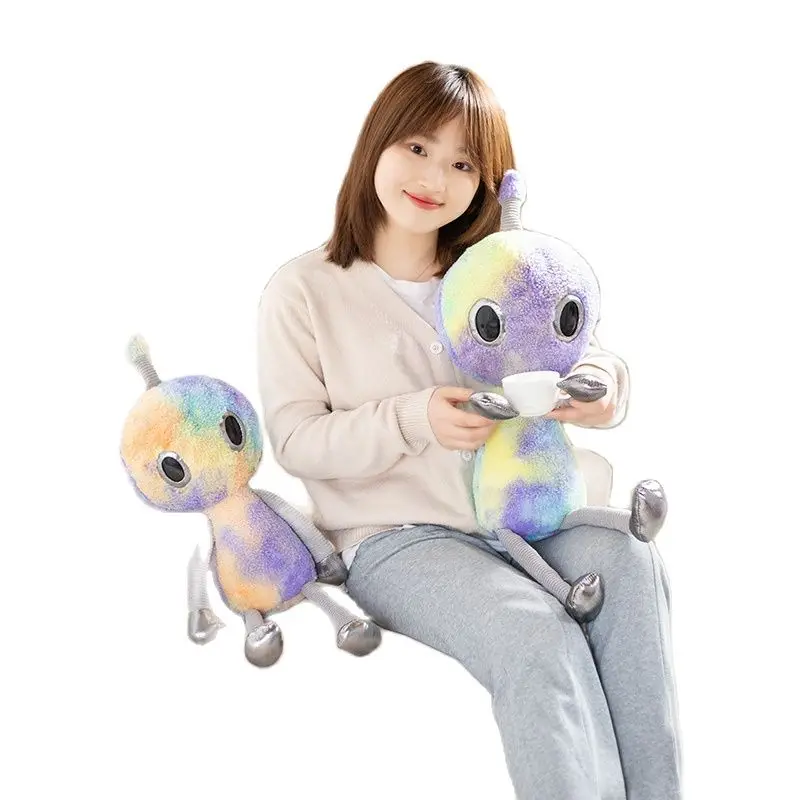 

Cute Colourful ET Pillow Expression Adventure Green Alien Monster Plush Doll Toy Friend Boy Birthday Gift Toys