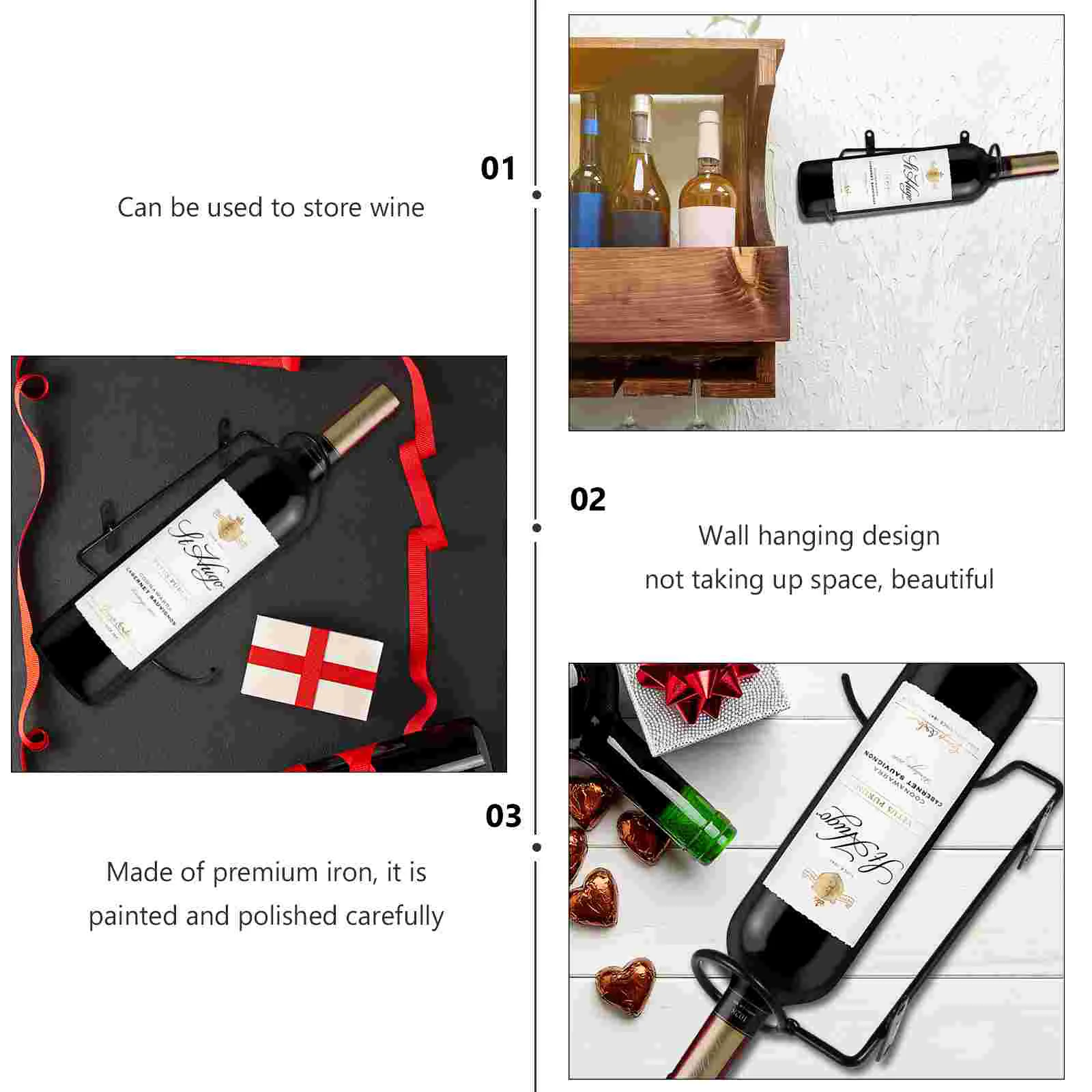 Органайзер для хранения держатель стойки подвесной тип черный кованый утюг