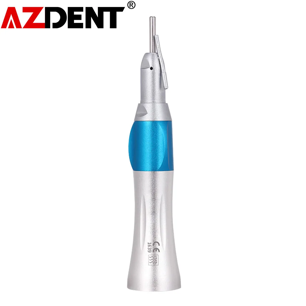 AZDENT Dental Surgical Straight Handpiece 1:1 With External Irrigation Pipe Rotation Speed 14000-20000r/Min