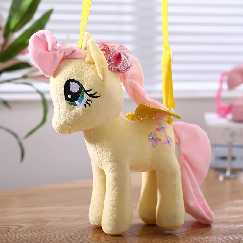 

30-34cm Size New My Little Pony Fluttershy Plush Doll Model Toy Satchel Haversack