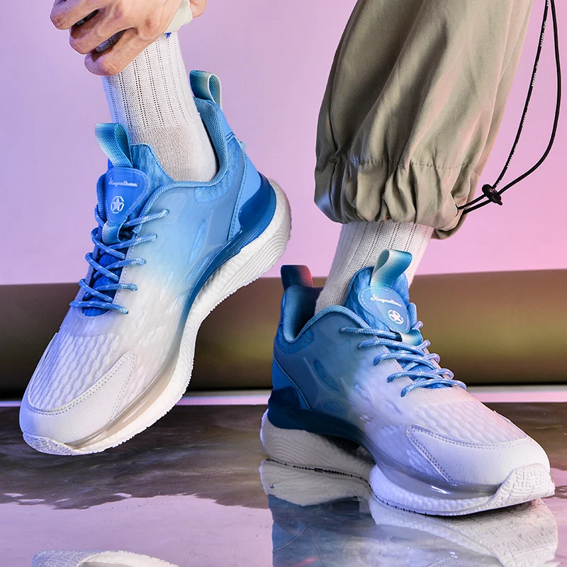 Men Running Shoes Marathon Outdoor Road Sport Shoes Stable Support Shock-relief Ultralight Rebound Men Sneaker Tenis Shoes