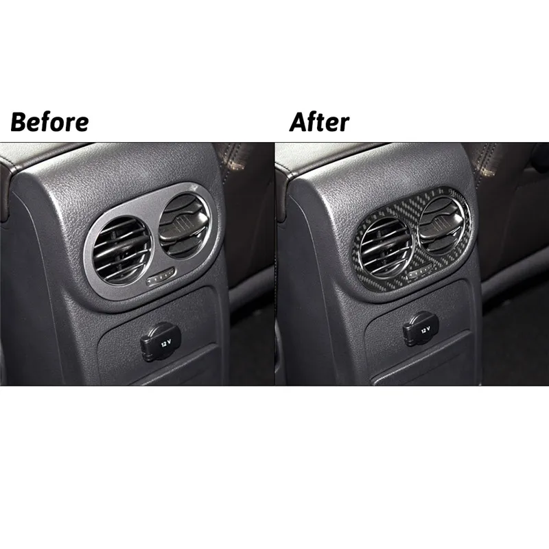 Декоративные аксессуары для интерьера автомобиля Volkswagen Tiguan 2013 2014 2015 2016 2017 черные