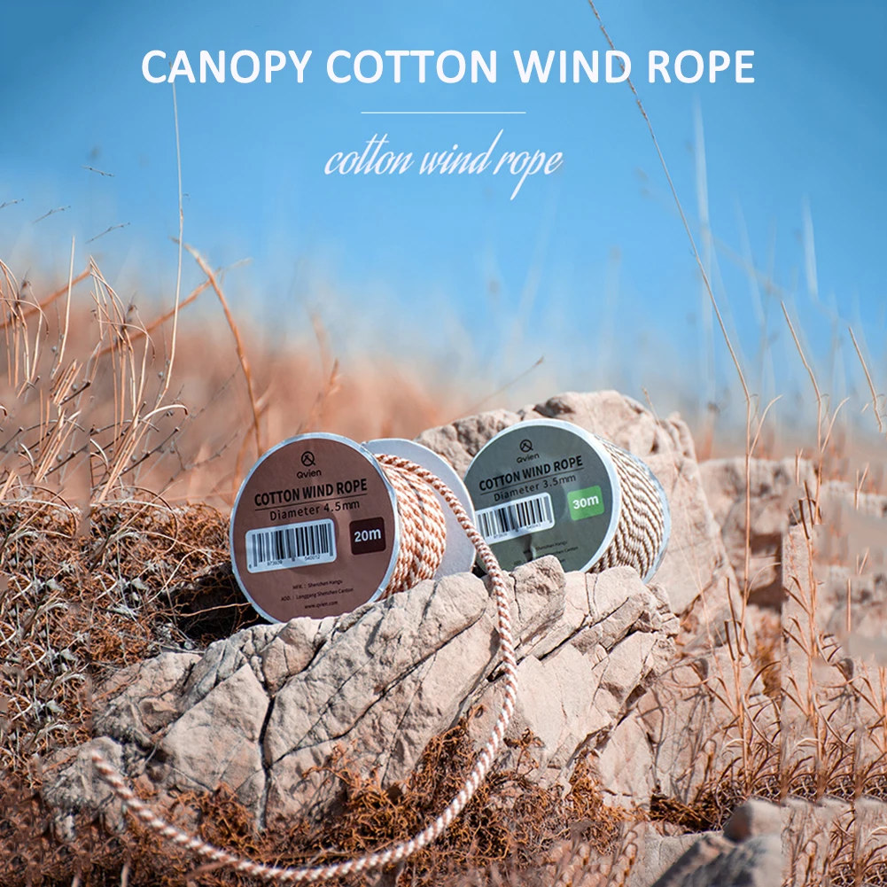 

Уличная палатка для кемпинга, 20 м/30 м, 1 рулон, светоотражающий шнур, затяжка, оборудование для кемпинга