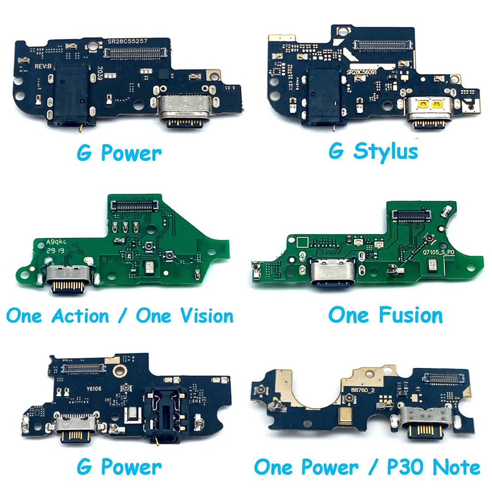 

NEW For Moto One Action Vision Hyper Fusion Plus Power G 5G Stylus P30 Play USB Charging Port Dock Charger Plug Connector Board