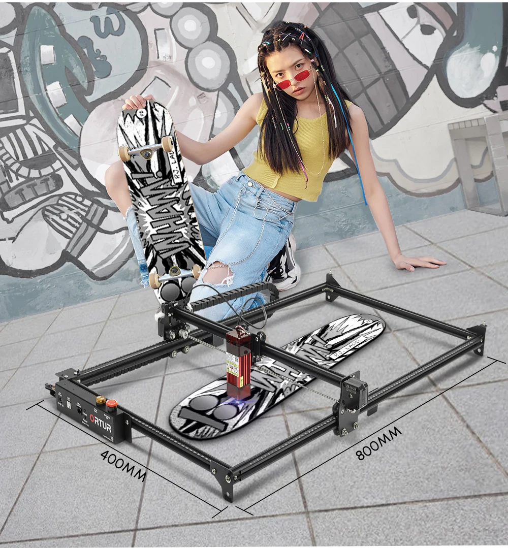 Новый лазерный гравер 20 Вт PRO с защитой глаз воздушным помощником ЧПУ