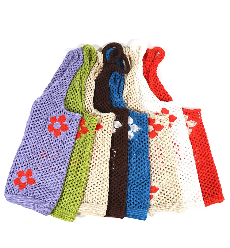 

Big simple Retro knit handbag Shoulder Woolen Hollow Out Bag BB-22