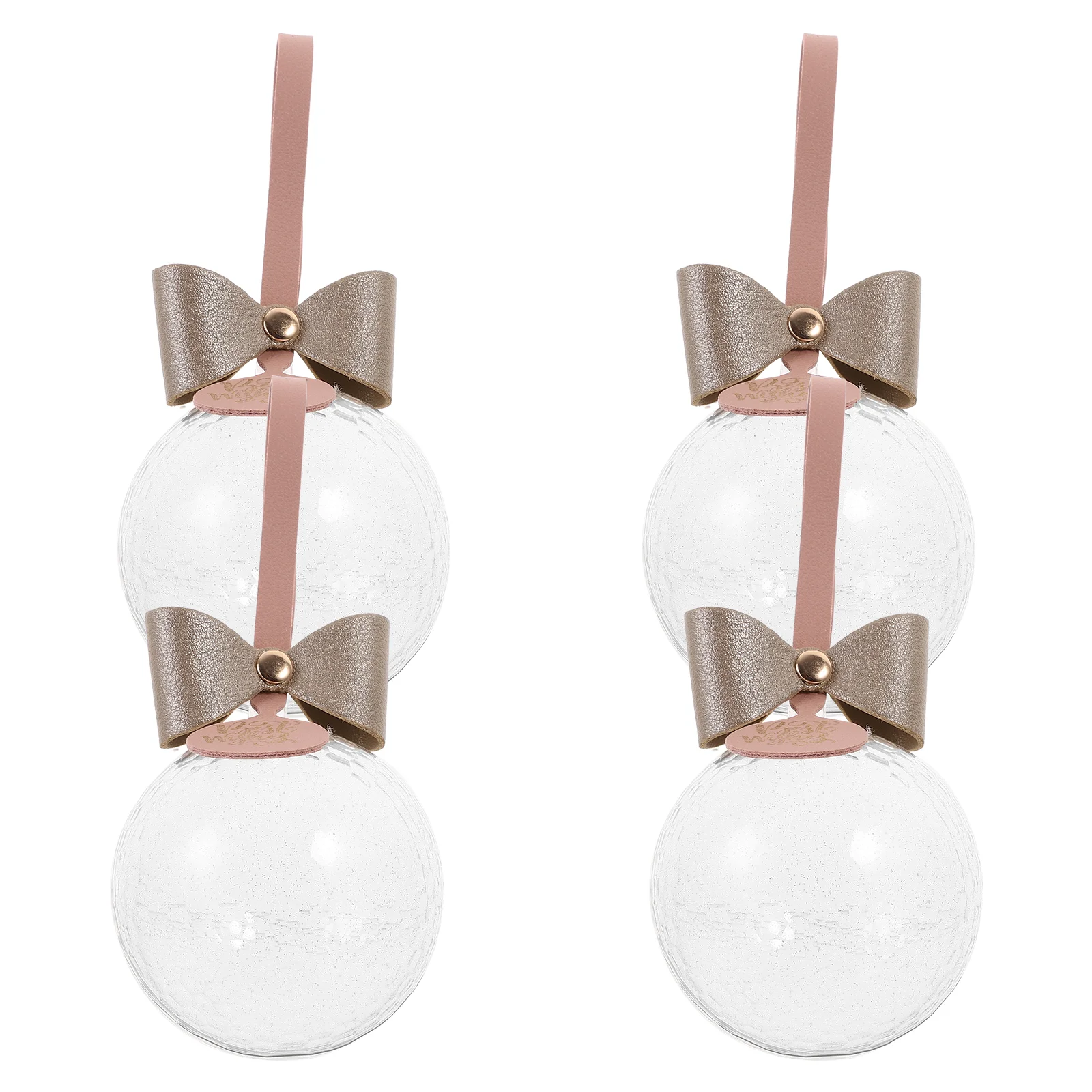 

4pcs Favor Boxes Transparent Candy Storage Container Small Gift Packaging Box with Hanging Rope