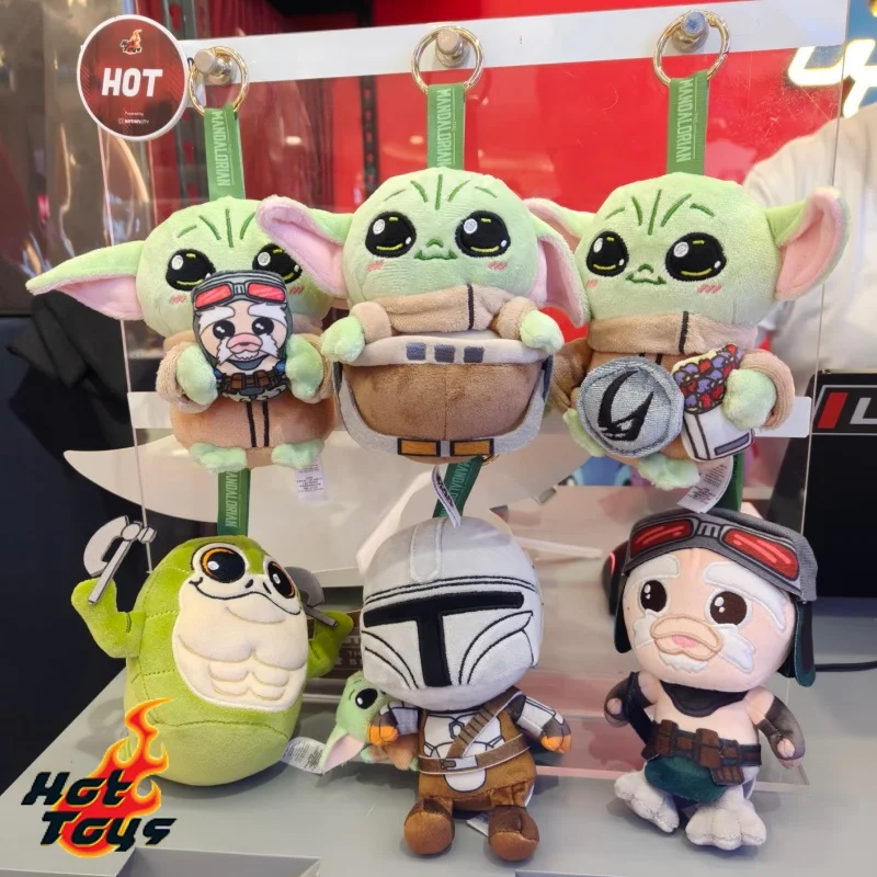 Фото Новая оригинальная плюшевая игрушка Hot Toys Star Wars: Мандалорец и Грогу (Cosbi), брелок-подвеска в слепой коробке, сюрприз, подарок на день рождения №2