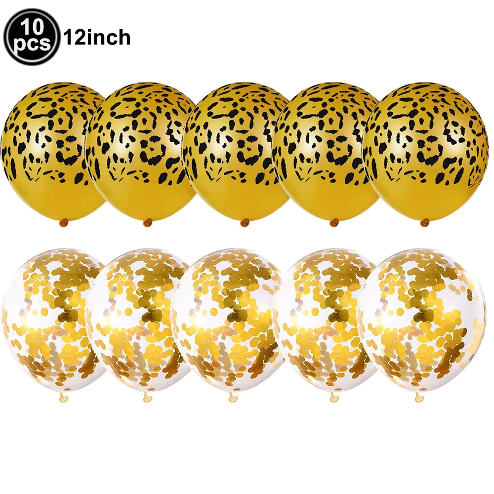 

Леопардовый баннер и шары для детского праздника