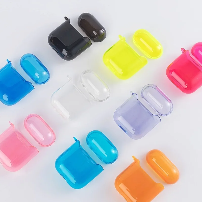 

Neon Fluorescent Color Headphone Cover for Apple Airpods Pro Cover Cover for Airpods Wireless Headphone Cover Headphones Soft