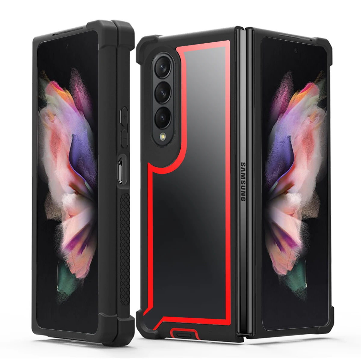 Защитный чехол в стиле милитари для Galaxy Z Fold 6/Z 5/Z 4/Z 3