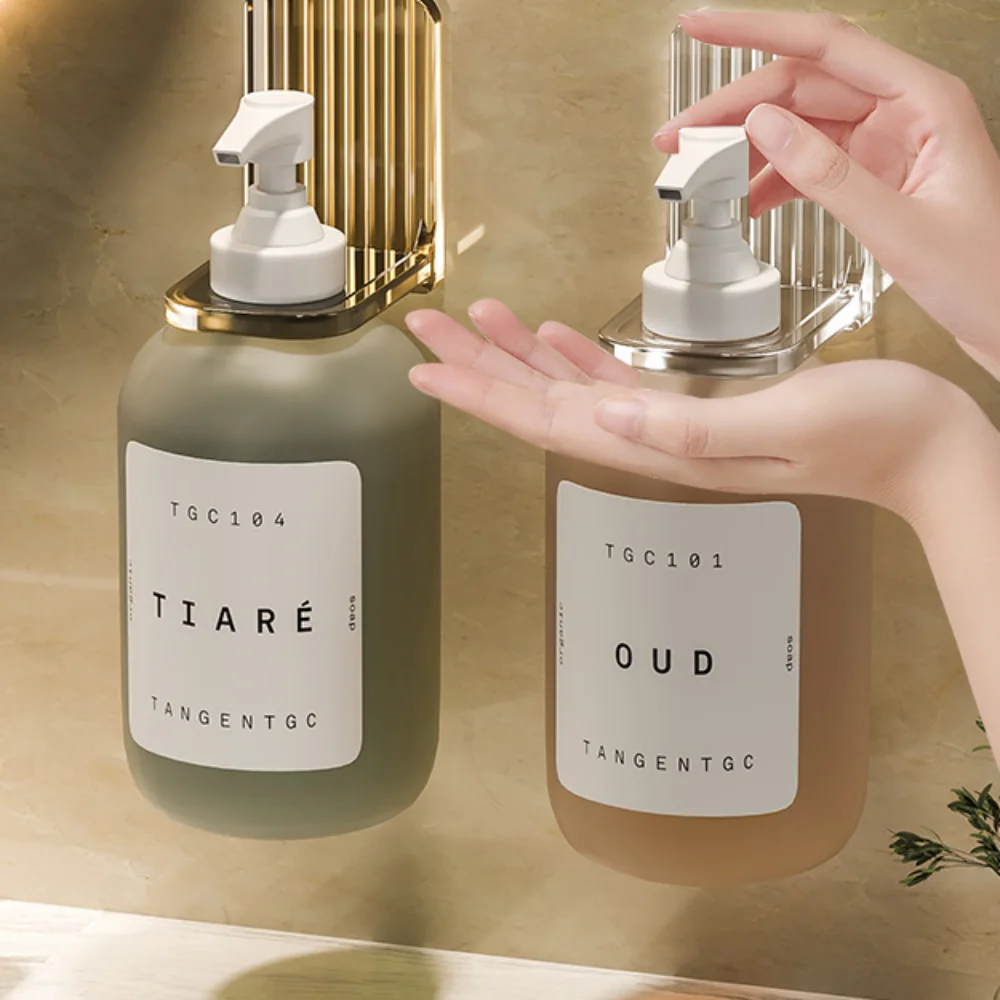 Настенная полка для бутылок с гелем душа регулируемый держатель шампунем из