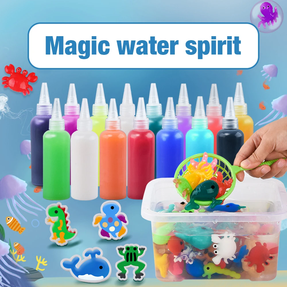 Magic Water Elf Water Baby Children's Toy Set DIY Handmade Material Set Ocean Mold Magic Water Elf Kid's Handmade Toy Set