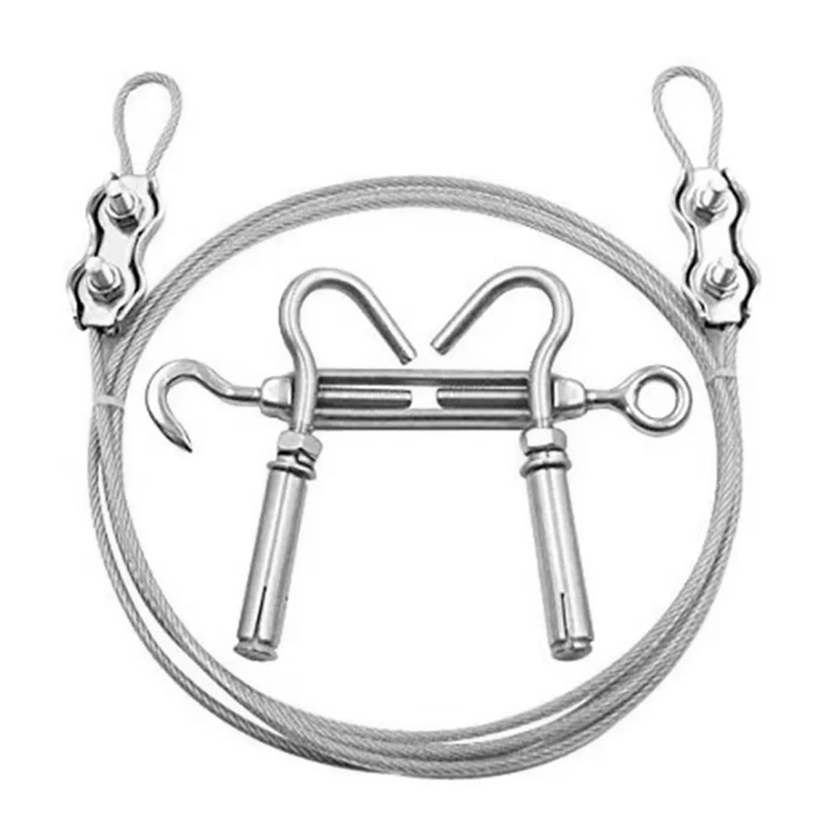 

20 футов/6 м, подвесная ветрозащитная Выдвижная бельевая веревка, нержавеющая сталь