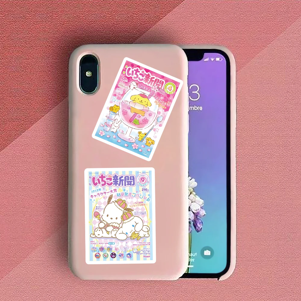 10/30/50PCS Cartoon Magazine Cover Sanrio Stickers HelloKitty Cinnamoroll Pachacco Decals DIY Laptop Phone Scrapbook Bike Toys images - 6