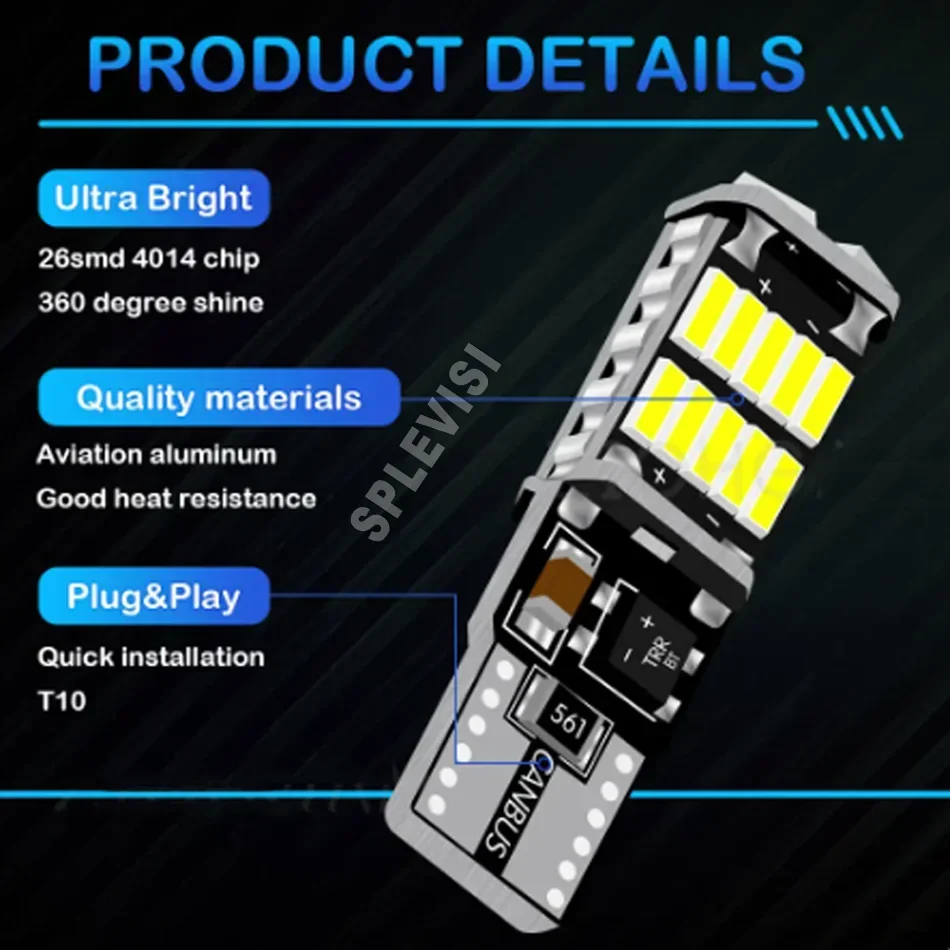 Лампа для Citroen C1 C2 C3/C3 Picasso C4 Coupe C5 C6 C8 6000 лм