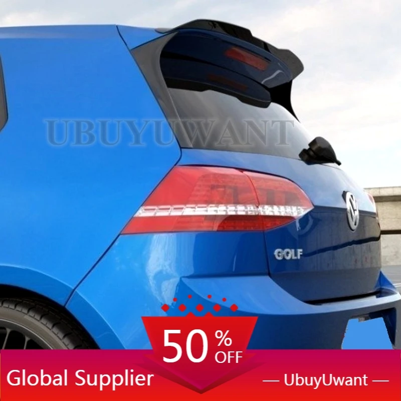 

Черный Спойлер углеродного цвета/глянцевый спойлер для VOLKSWAGEN GOLF 7 7 FACELIFT R R-LINE GTI мини-спойлер для автомобилей Golf MK7 крыло крыши