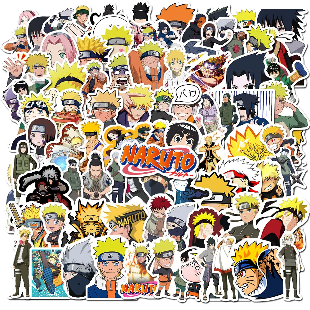 

10/50/100pcs/Pack Naruto Cartoon Anime Stickers Waterproof Skateboard Motorcycle Guitar Luggage Laptop Bicycle Sticker Kids Toys
