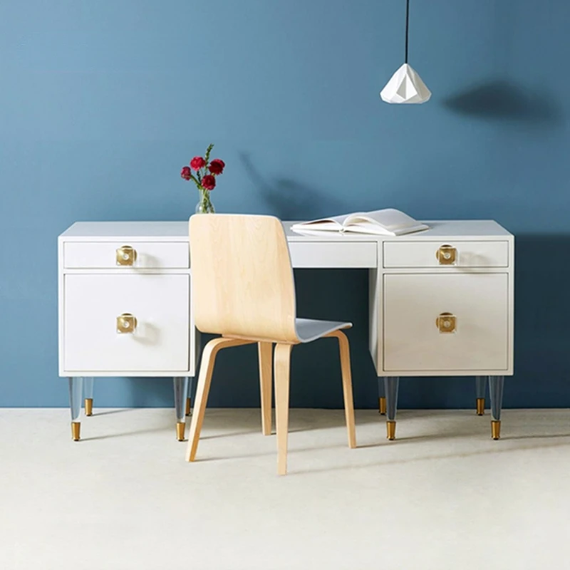 

Modern Solid Wood Table Simple White Makeup Designer Bedroom Tables Dresser Desk Small Vanity Dressing Storage Furnitures