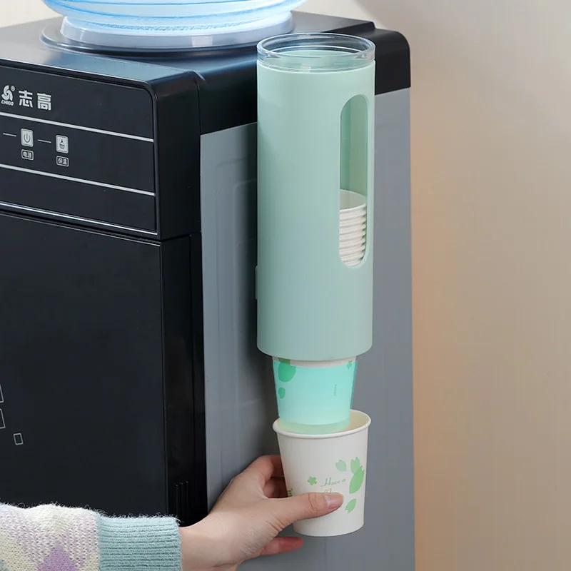 

Disposable Cup Stand Excellent Long Lifespan Cup Storage Rack Wall-Mounted Automatic Cup Storage Rack for Household