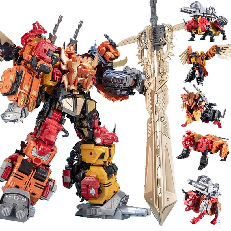 

JINBAO NBK 6 IN 1 BIG Devastator Predaking Transformation Toys Boy Robot Car KO G1Trucks Model Anime Action Figure Kid Adult Toy