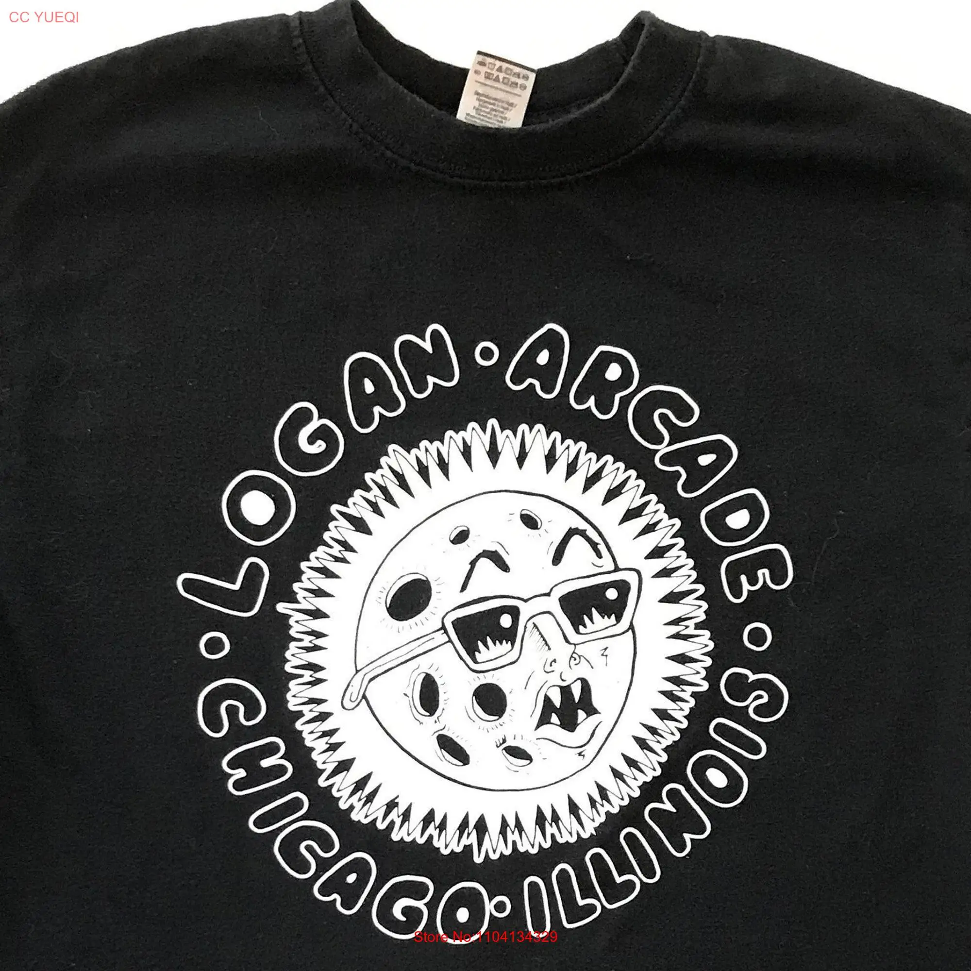 Логан Аркада Чикаго футболка черного размера с длинным или коротким рукавом