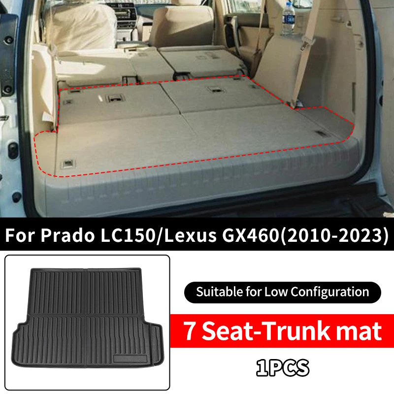 

Для Toyota Land Cruiser Prado LC150 150 2010-2023 Lexus GX460 460 gx коврик в багажник аксессуары для интерьера TPE подушка для спинки сиденья пыленепроницаемая