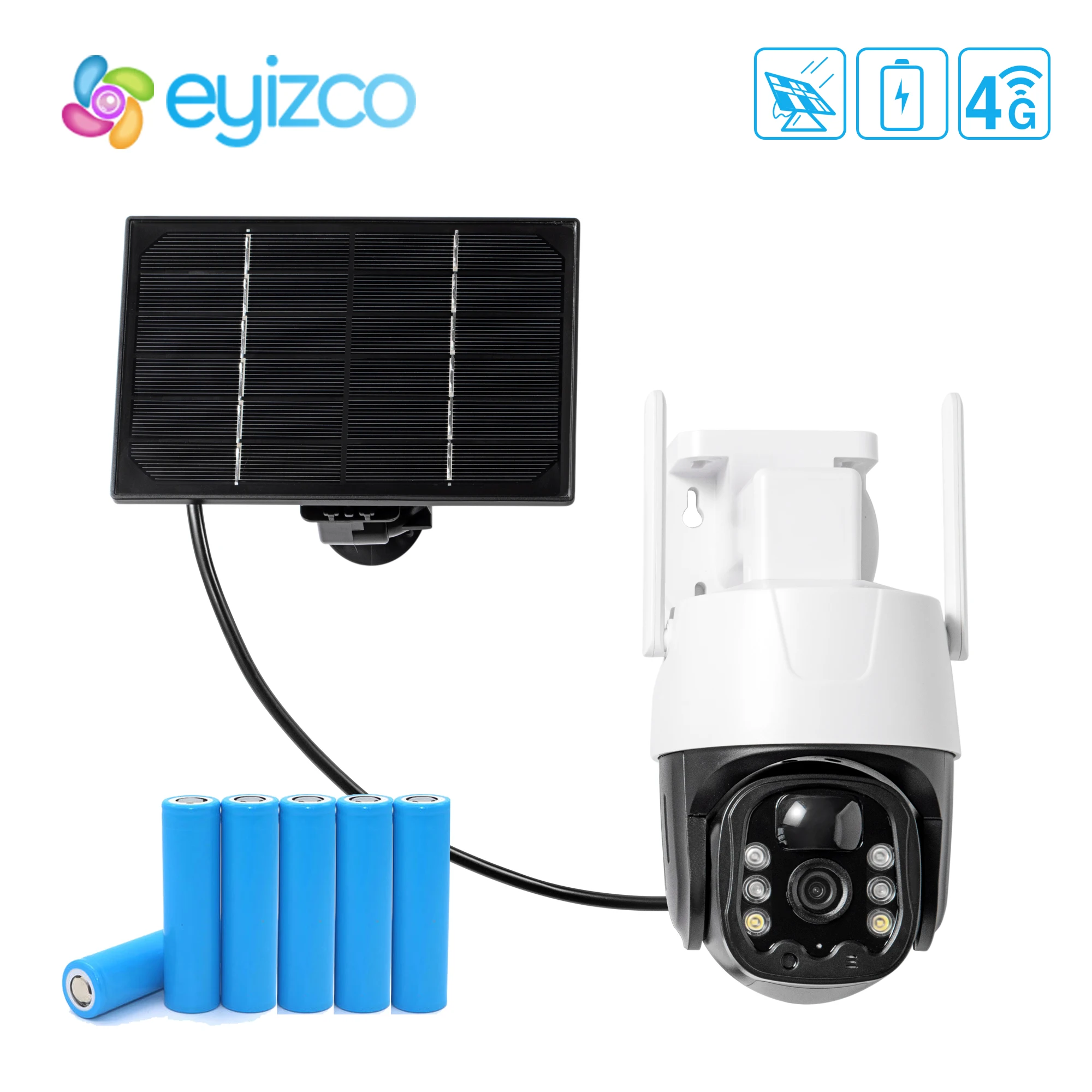 Беспроводная камера видеонаблюдения с солнечной панелью 1080P 4G SIM-карта |