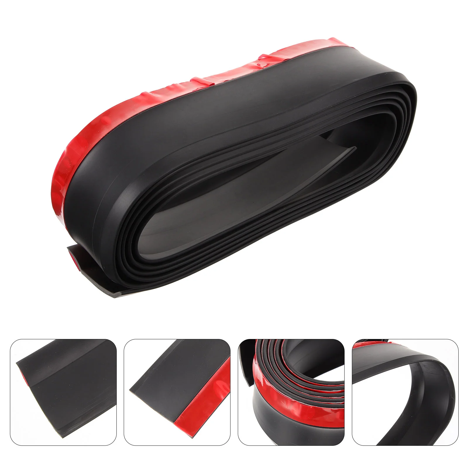 

Car Bumper Front Lip Universal Side Skirt Spoiler Garage Door Seals Water Barriers Flooding Pvc Skirts Floor