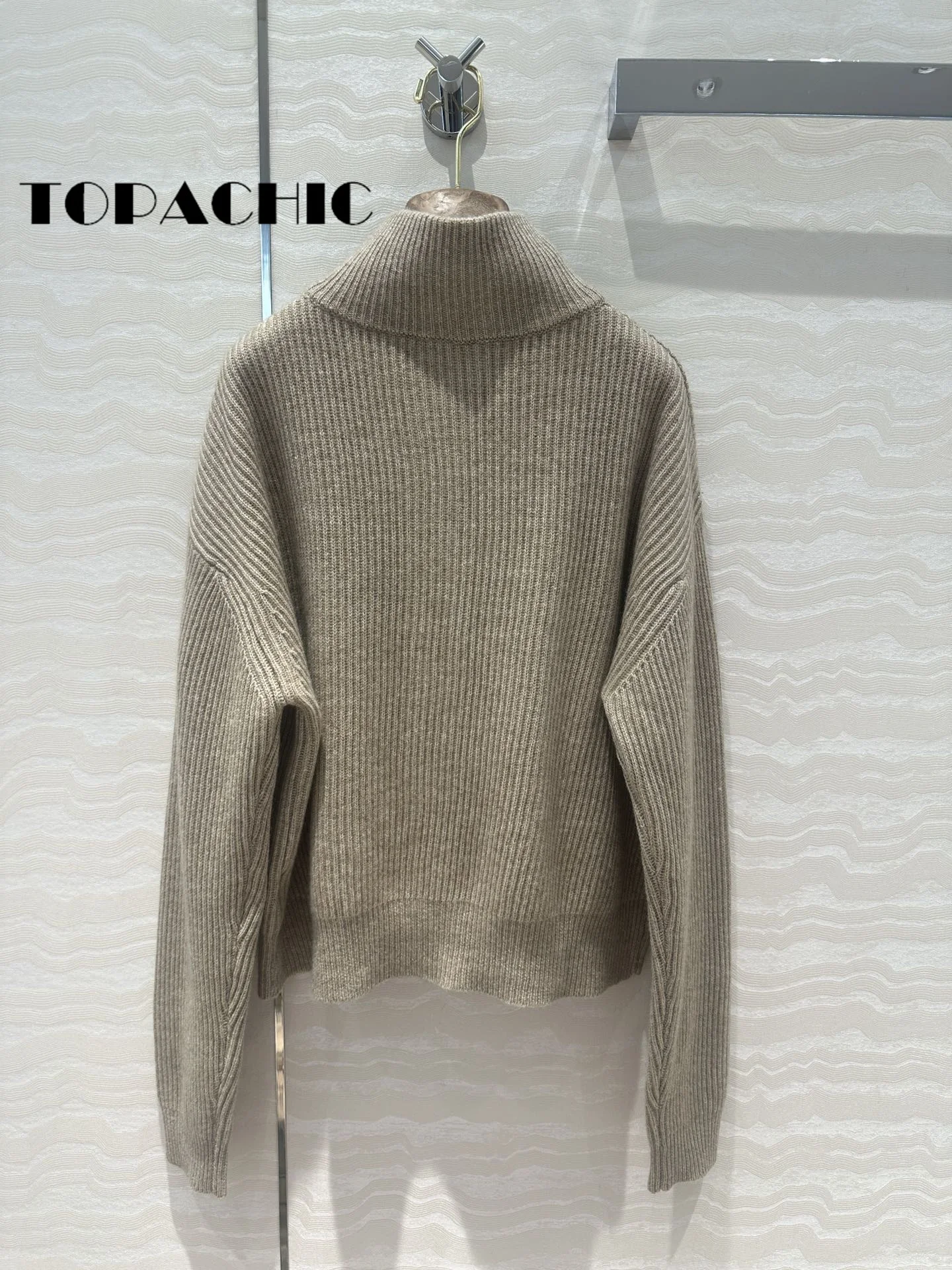 7 25 TOPACHIC-Женский кашемировый вязаный кардиган с кисточками и цветочным декором