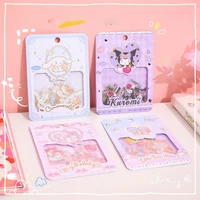 sanrios cinnamoroll sticker bag kawaii anime my melody cartoon littletwinstars cute kuromi accessories decorative toy for girls