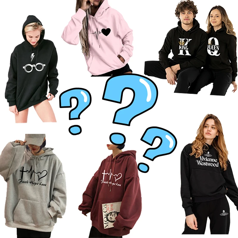 

Random Luxury Printing Hoodies Men Women Pullover Sweatshirt Mystery Print Long Sleeve Tops Casual Random Brand Clothing