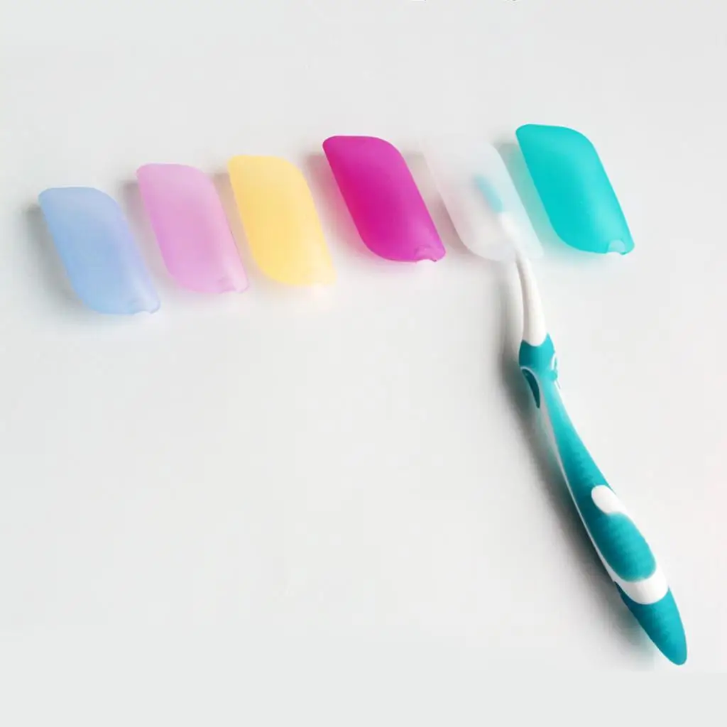 

3PCS Portable Toothbrush Head Cover for Camping Hotel Dust & Germ Free