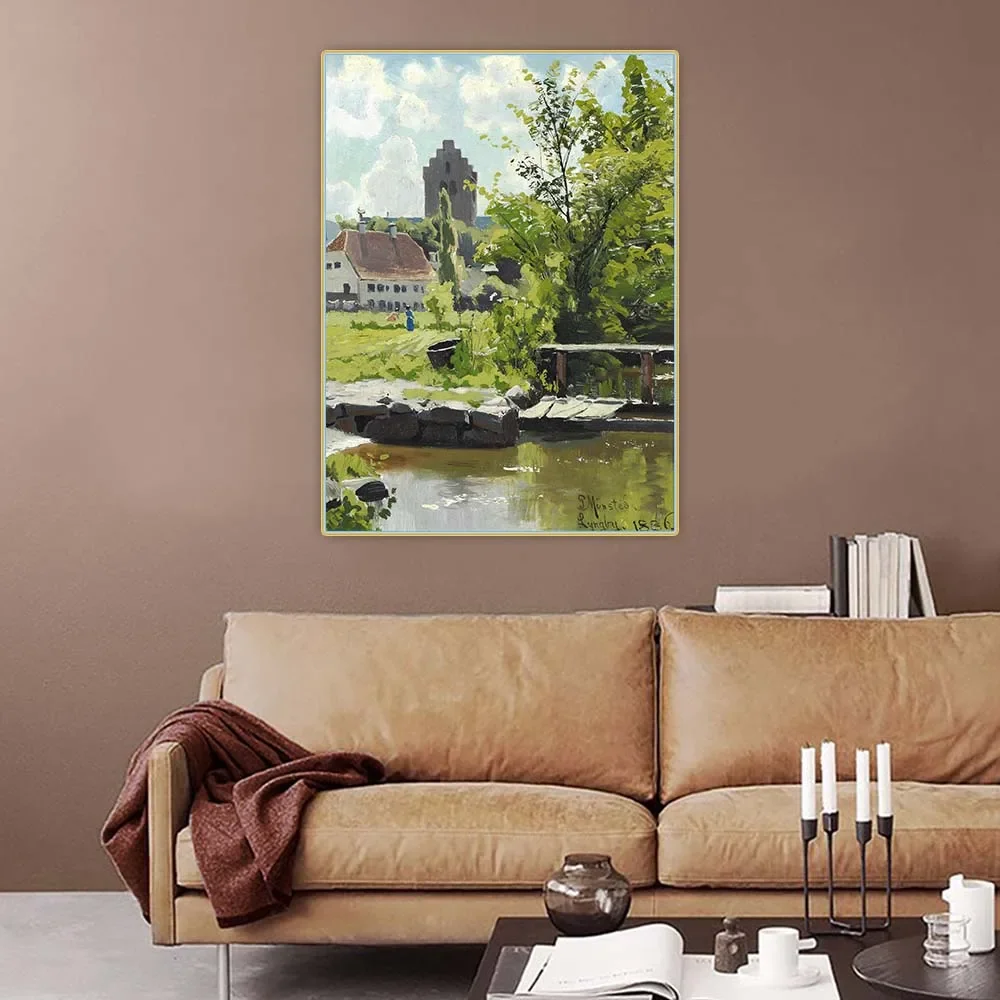 Картина маслом &quotEn Summerdag i Lyngby 1886&quot Citon