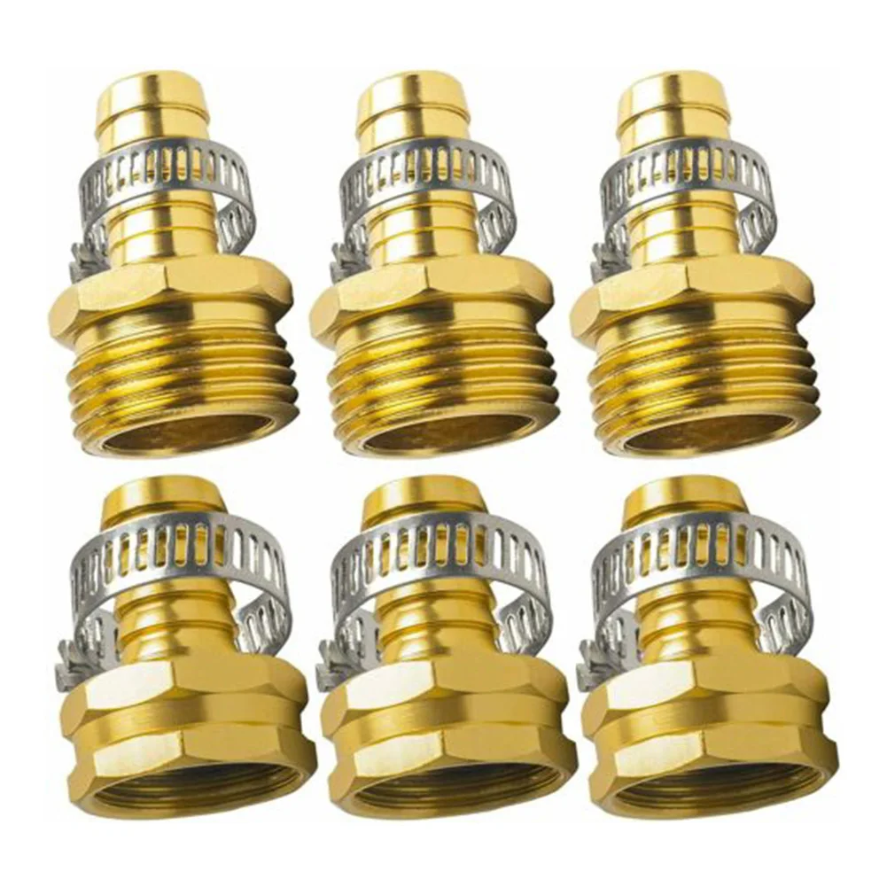 

3pcs Aluminum Joints For Connecting 1/2 Inch Garden Water Pipe Ends Repairing Broken Connector Garden Watering Tool Parts